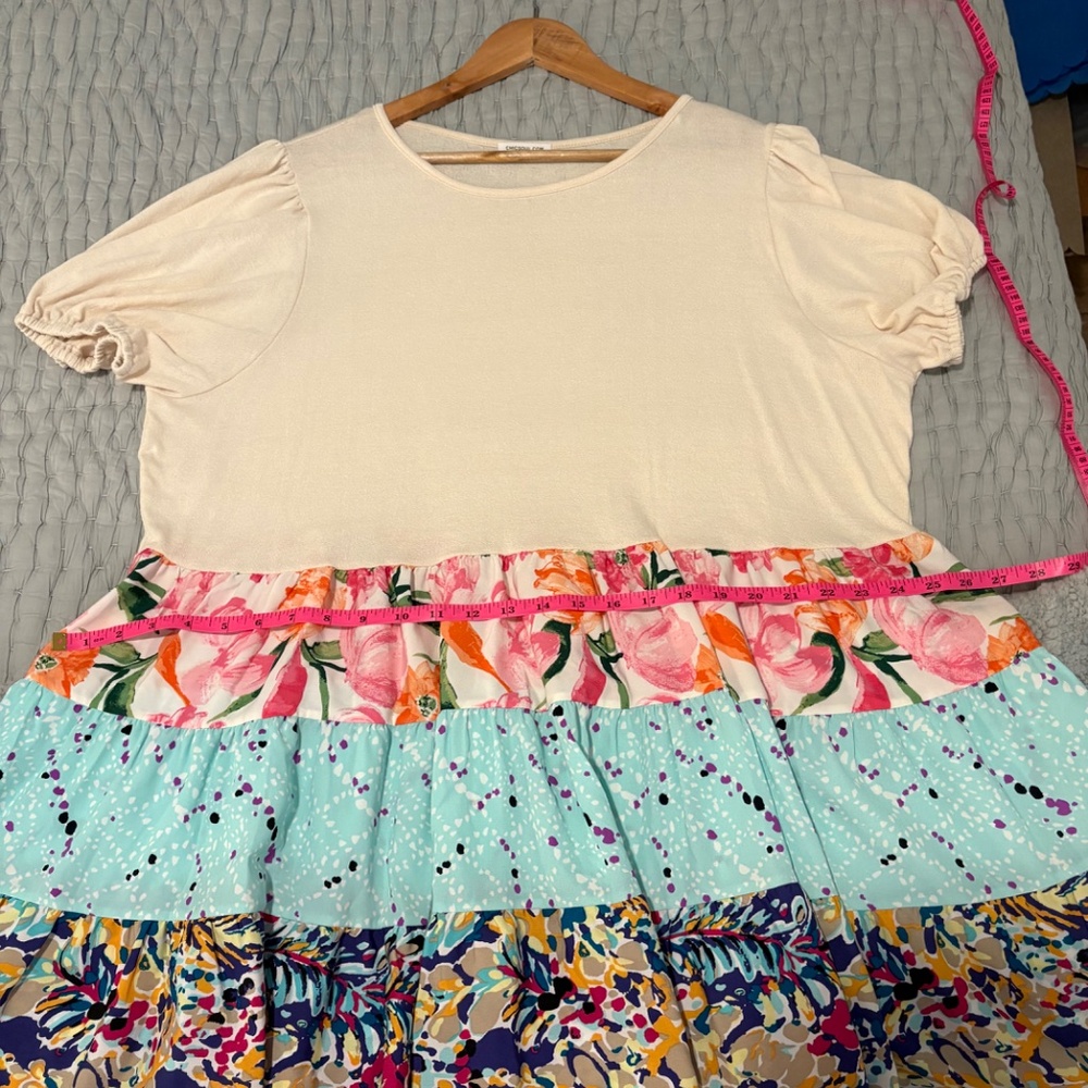 CHICSOUL Fit & Flare Top, 3X - Picture 6 of 7